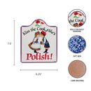 Decorative Ceramic Cheeseboard: Polish