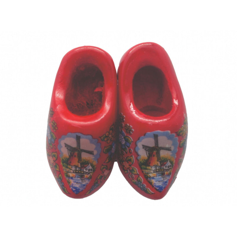 Holland Wooden Shoes Magnet Red