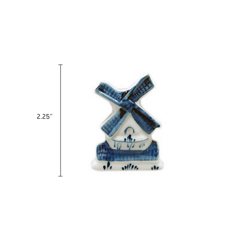 Delft Blue Windmill House Fridge Magnets