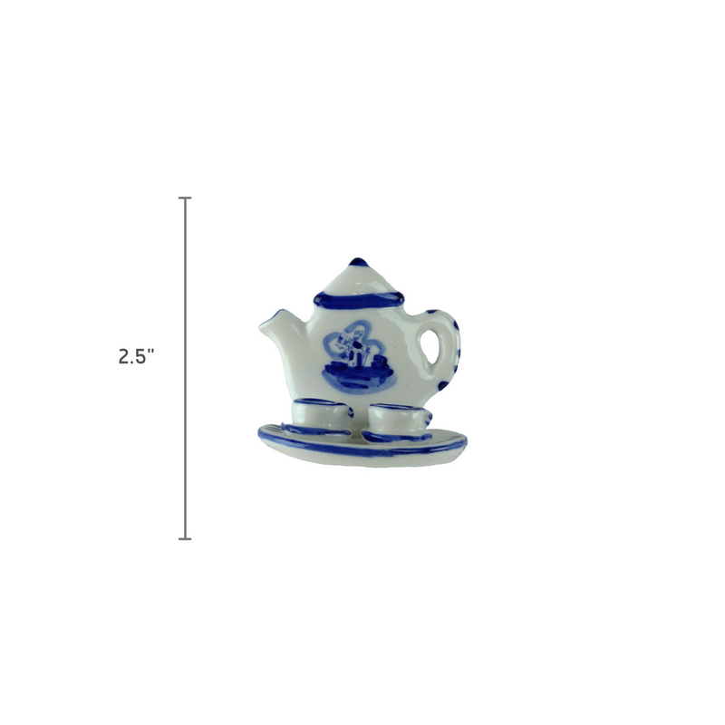 Delft Blue Tea Pot and Cup Delft Magnetic Gift