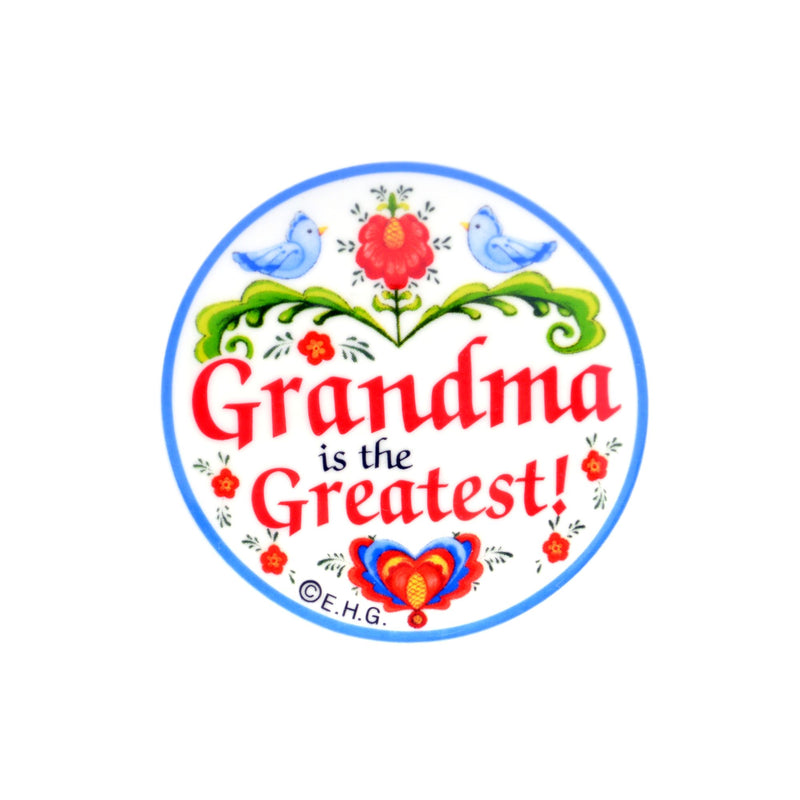 "Grandma Is the Greatest" Plate Magnet