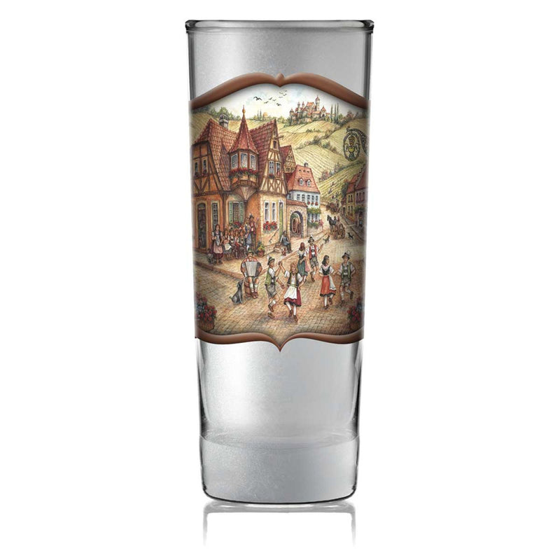 Souvenir Frosted Shooter Glass: Dancers