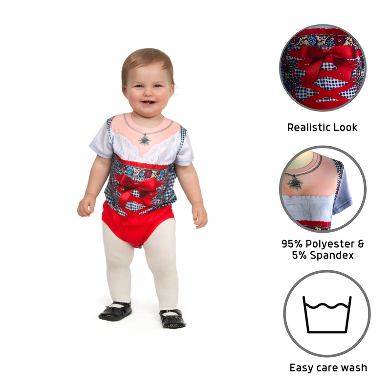 Euro Themed Costume Realistic Dirndl Snap Suit