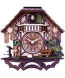 Musical Cuckoo Clock Cottage With Deer, Water Pump, And Tree- 10 Inches Tall - OktoberfestHaus.com
 - 2