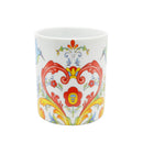 Rosemaling White Design Ceramic Coffee Mug - 3 - OktoberfestHaus.com