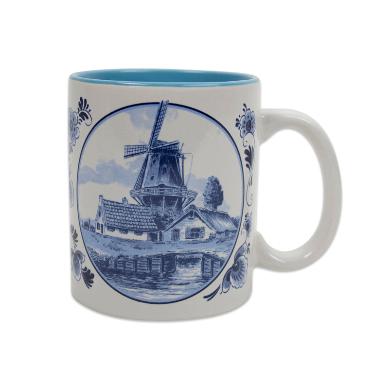 Delft Blue Dutch Windmill Coffee Cup