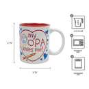 "My Opa Loves Me" Opa Gift Idea Coffee Cup