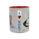 Norwegian Gift Idea Coffee Cup "I Love Norway"