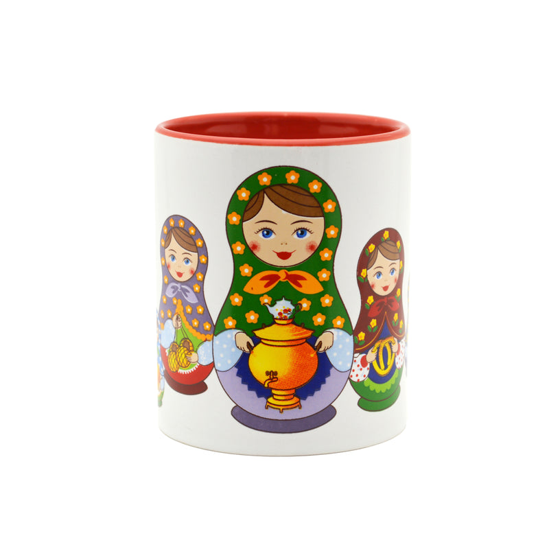 Russian Nesting Doll Ceramic Coffee Mug - 3 - OktoberfestHaus.com