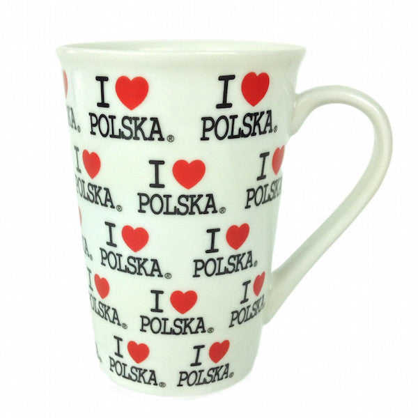 Coffee Cup with "I Love Polska Logo" - OktoberfestHaus.com
