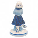 Blue and White Figurine: Dutch Girl Skater - OktoberfestHaus.com
 - 1
