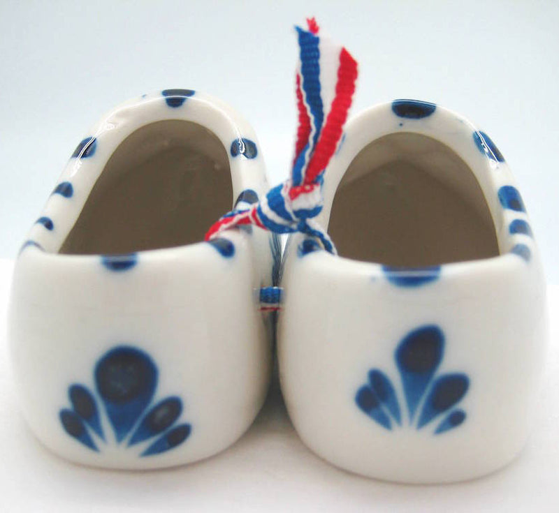 Delft Shoe Pair with Embossed Windmill Design - OktoberfestHaus.com
 - 2
