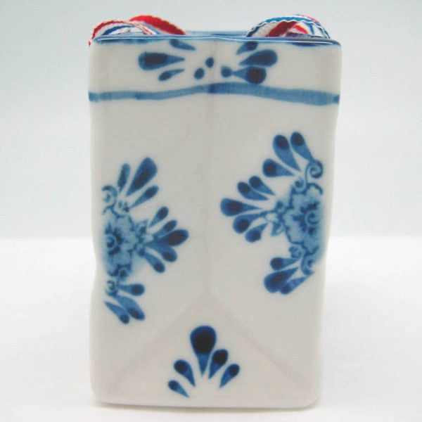 Delft Blue with Embossed Tulip Design and Ribbon - OktoberfestHaus.com
 - 2