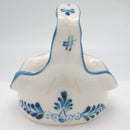 Blue and White Fluted Shaped Ceramic Basket - OktoberfestHaus.com
 - 3