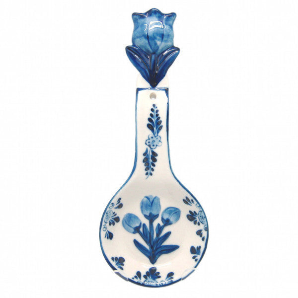 Ceramic Spoon Rests Delft Blue 3 D Tulip - OktoberfestHaus.com
 - 1