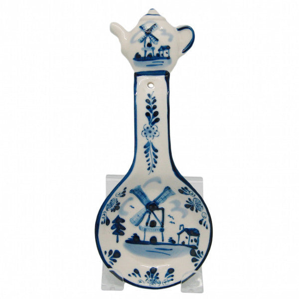 Ceramic Spoon Rests Delft Blue Teapot - OktoberfestHaus.com
 - 1