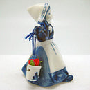 Blue and White Milkmaid With Colored Tulips - OktoberfestHaus.com
 - 3