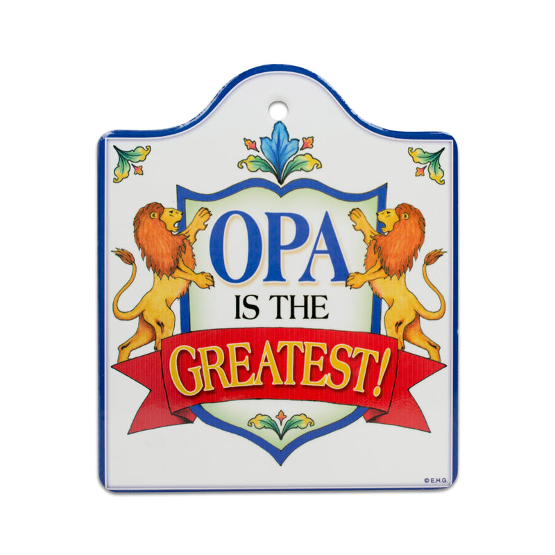 Ceramic Cheeseboard: Opa Is the Greatest