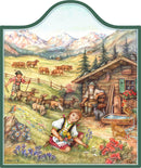 Ceramic Cheeseboard w/ Cork Backing: Heidi - OktoberfestHaus.com
 - 1