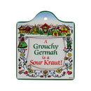Decorative Ceramic Cheeseboard: Grouchy