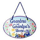 Welcome Sign "Grandma & Grandpa's Home" Decorative Sign