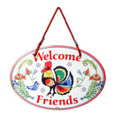"Welcome" Rooster Decor Door Sign