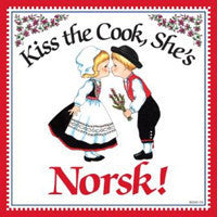 Kitchen Wall Plaques: Kiss Norsk Cook - OktoberfestHaus.com
 - 1