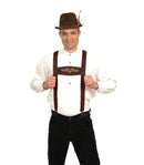 Faux Leather German Costume Lederhosen Suspenders