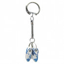 Holland Clogs Small Delft Ceramic Key Ring - OktoberfestHaus.com
 - 1