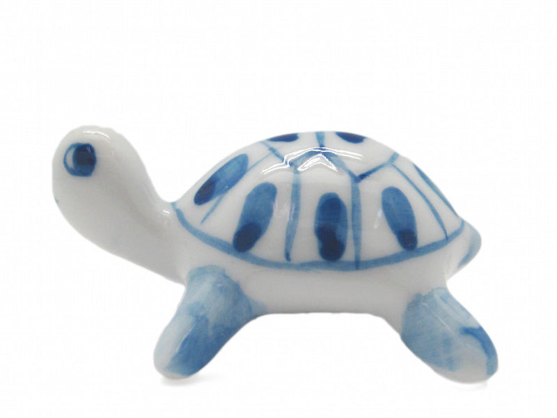Ceramic Miniatures Animals Delft Blue Turtle - OktoberfestHaus.com
 - 1