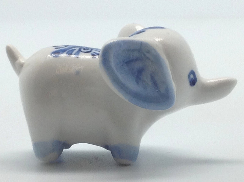 Ceramic Miniatures Animals Delft Blue Elephant - OktoberfestHaus.com
 - 3
