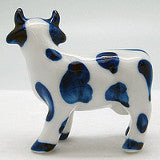 Porcelain Miniatures Animal Delft Happy Cow - OktoberfestHaus.com
 - 2