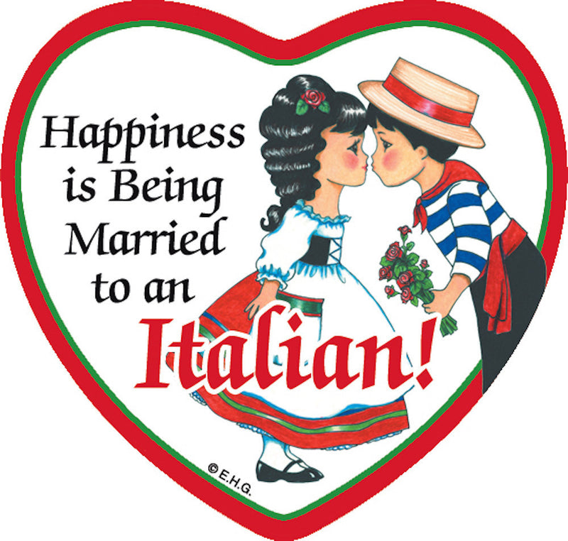 Tile Magnet: Married to Italian - OktoberfestHaus.com
 - 1