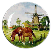 Collectible Plate Horse and Colt Color