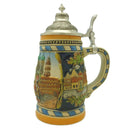 Engraved Beer Stein Munich Scene Metal Lid - OktoberfestHaus.com
 - 1