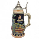 Ceramic Beer Stein Ludwig Theme w/Lid - OktoberfestHaus.com
 - 1