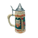 German Castle Engraved Beer Mug with Lid