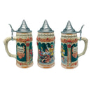 German Castle Engraved Beer Mug with Lid