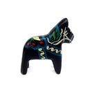 Black Wooden Swedish Dala Horse