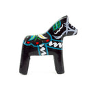 Black Wooden Swedish Dala Horse