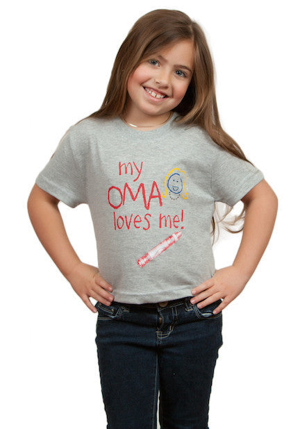 Dutch T Shirts Children's "My Oma Loves Me"