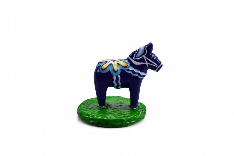 Blue Dala Horse Miniature - OktoberfestHaus.com
