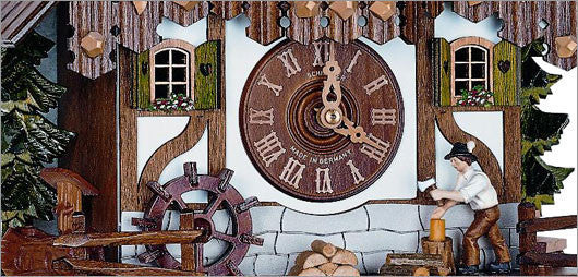 Schneider 12.5" Eight Day Musical Wood Chopper German Cuckoo Clock - OktoberfestHaus.com
 - 2