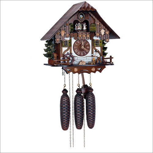 Schneider 12.5" Eight Day Musical Wood Chopper German Cuckoo Clock - OktoberfestHaus.com
 - 1