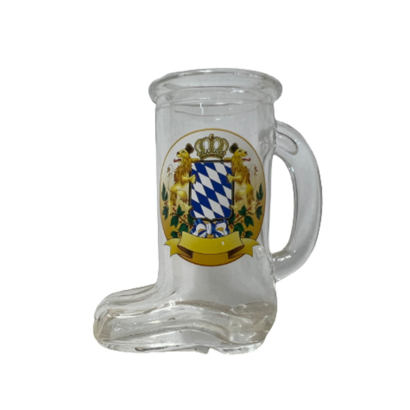 Beer Boot Shot Glass: Bayern Crest