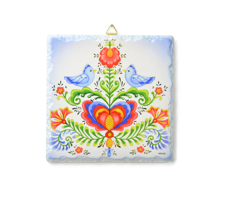 Decor Deluxe Wall Plaque: Lovebirds