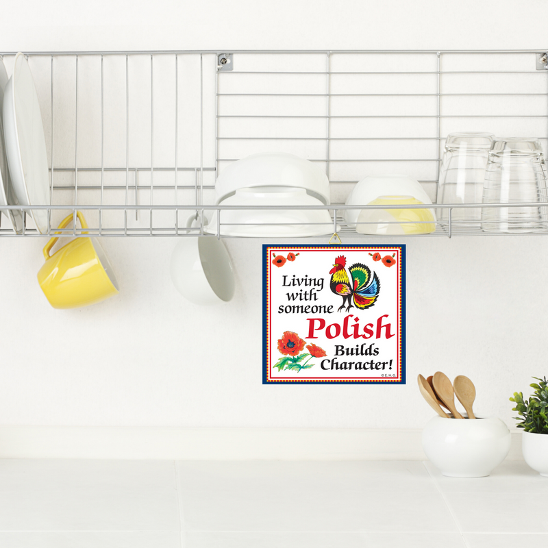 Decor Wall Plaque: Polish Character