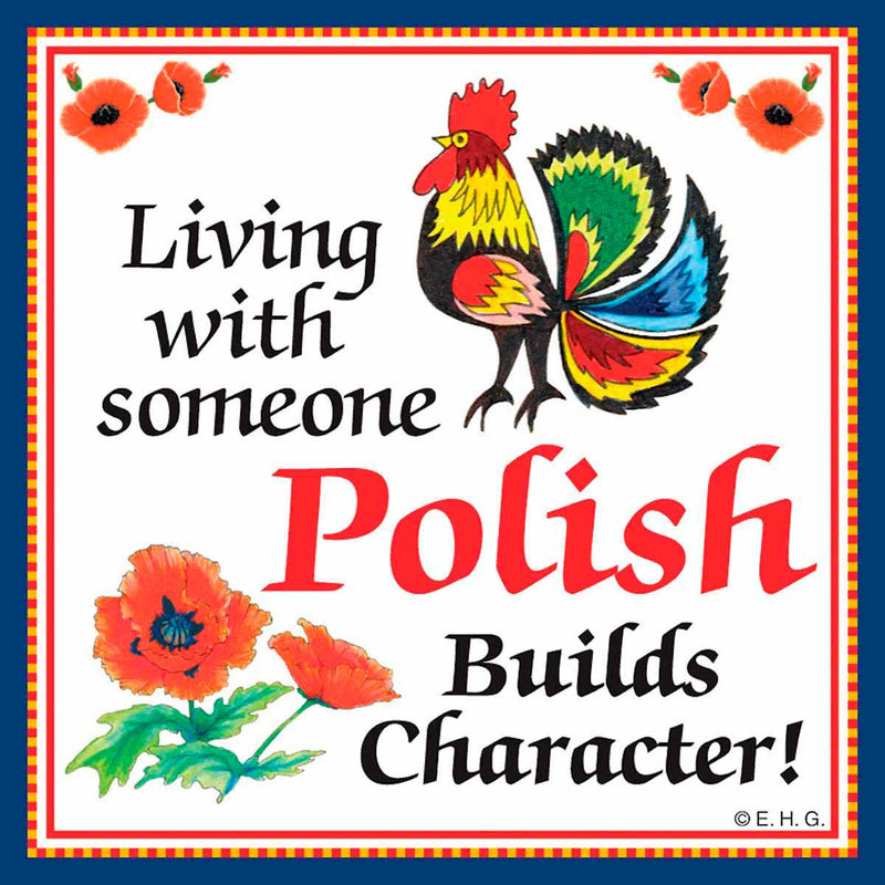 Decor Wall Plaque: Polish Character