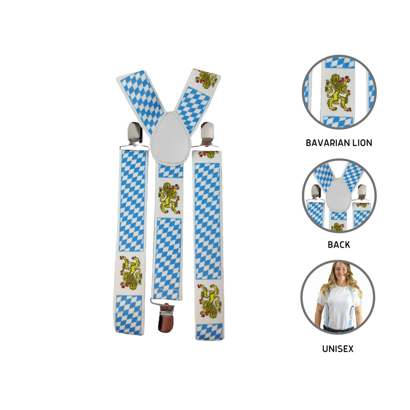 Suspenders for Men: Bayern Pattern