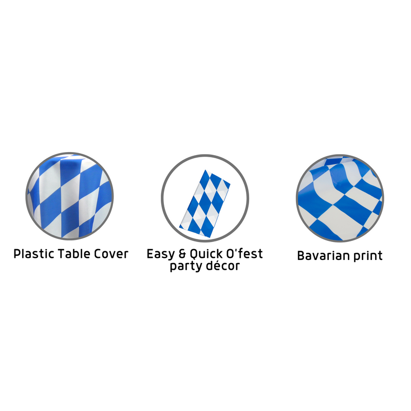 Oktoberfest Table Cover 54in. x 108in. Pkg/1